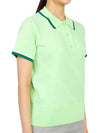 Women's Feline Golf Short Sleeve PK Shirt Green - J.LINDEBERG - BALAAN 4