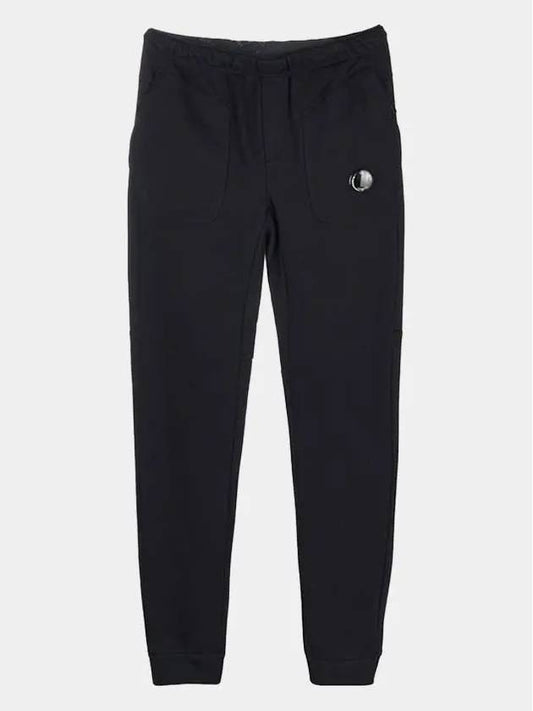 Diagonal Raised Fleece Lens Wappen Track Pants Navy - CP COMPANY - BALAAN 2