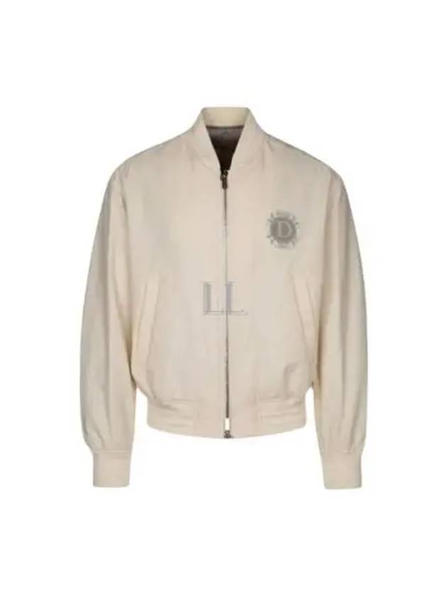 Cotton Blend Bomber Jacket Beige - DIOR - BALAAN 2