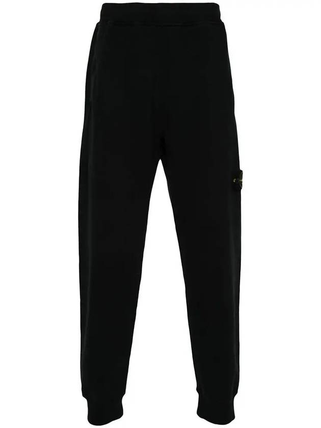 Signature Wappen Patch Cotton Baggy Pants Black - STONE ISLAND - BALAAN 5