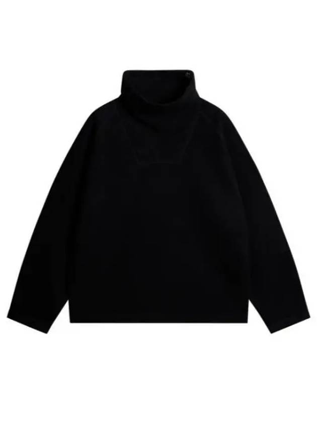 Men's Armond Wool Anorak Sweater Black - J.LINDEBERG - BALAAN 1