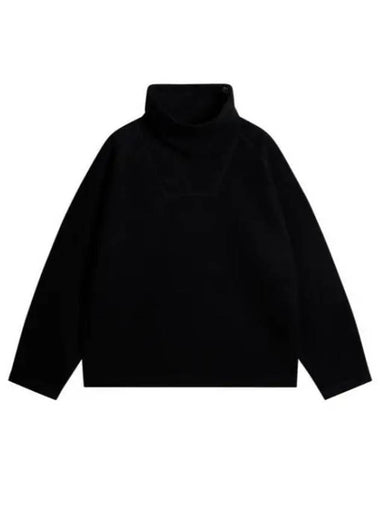 Men's Armond Wool Anorak Sweater Black - J.LINDEBERG - BALAAN 1