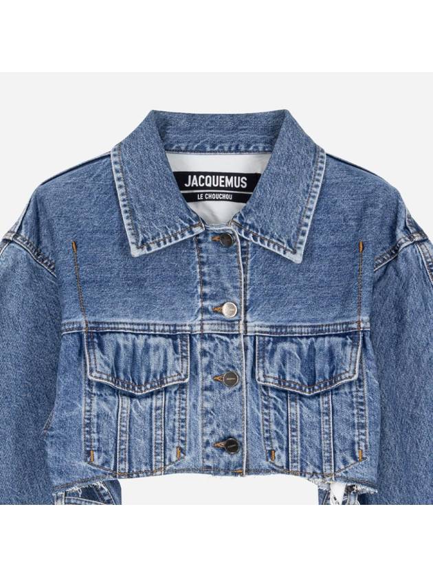 Jacquemus Cropped Denim Jacket Short 23H233DE021 - JACQUEMUS - BALAAN 3