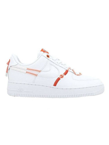 Women's Air Force 1 LX Safety Sneakers White Orange Blue - NIKE - BALAAN 1