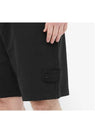 Ghost Fleece Shorts Black - STONE ISLAND - BALAAN 5