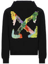 Men's Brush Arrow Hoodie Black - OFF WHITE - BALAAN 1