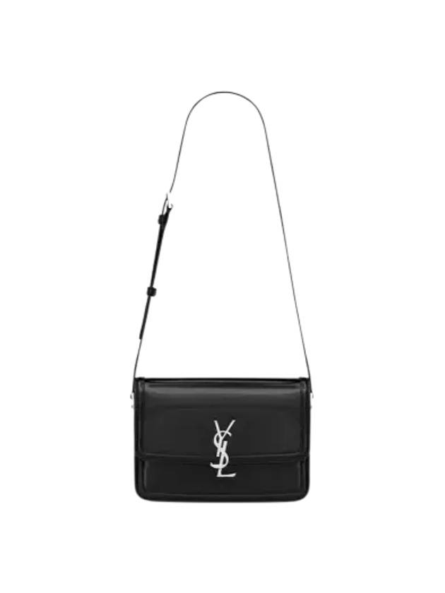 Solferino Medium In Brushed Leather Shoulder Bag Black - SAINT LAURENT - BALAAN 3