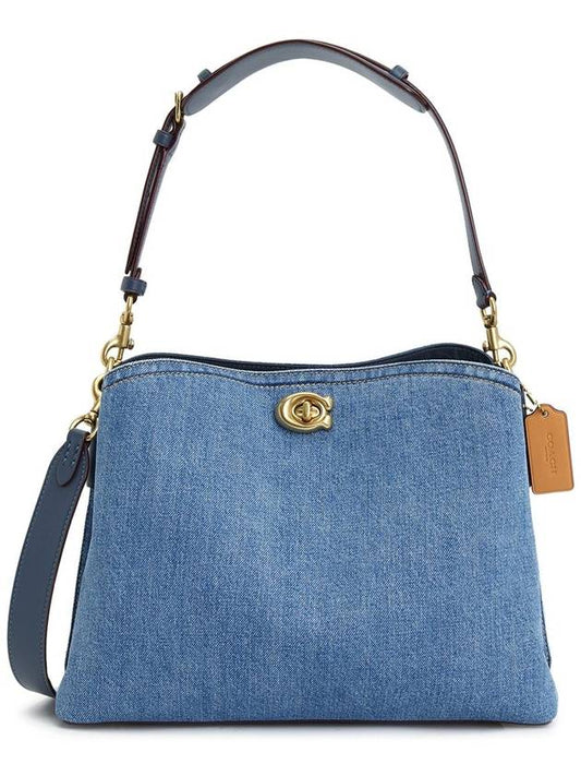 Willow Women s Denim Shoulder Bag CS243 B4 INDIGO - COACH - BALAAN 1