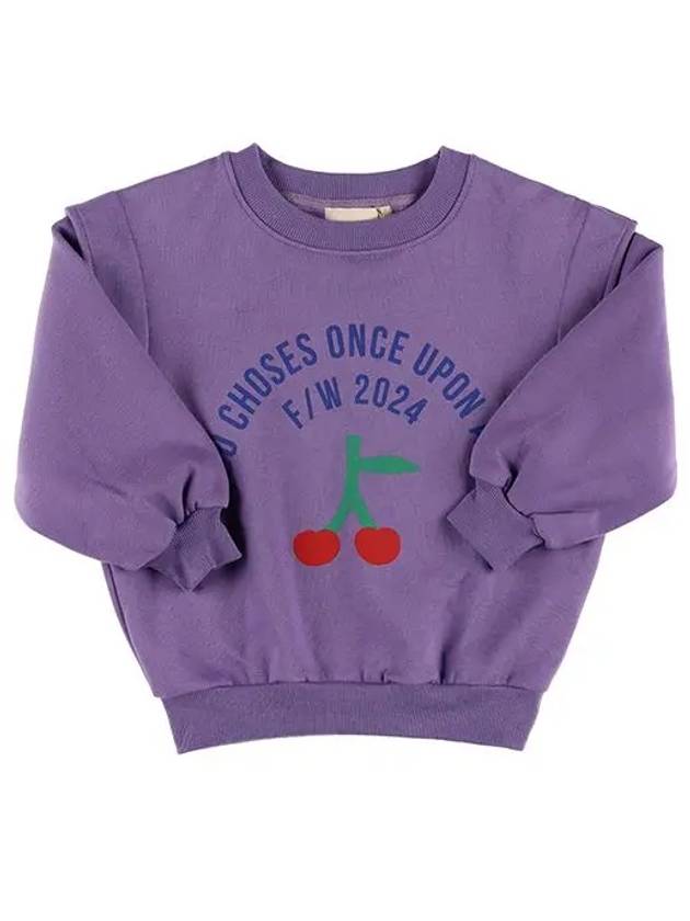 Circle Logo Cherry Sweatshirt Purple - BOBO CHOSES - BALAAN 3