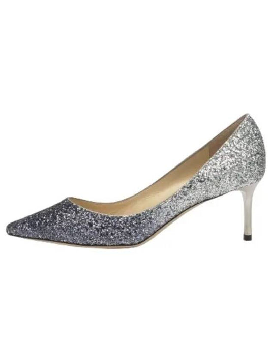 Romi glitter pumps high heels navy silver shoes - JIMMY CHOO - BALAAN 1