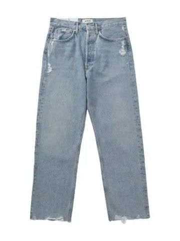 A Goldie Cropped Denim Pants Light Blue Jeans - AGOLDE - BALAAN 1