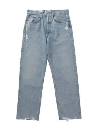 A Goldie Cropped Denim Pants Light Blue - AGOLDE - BALAAN 1