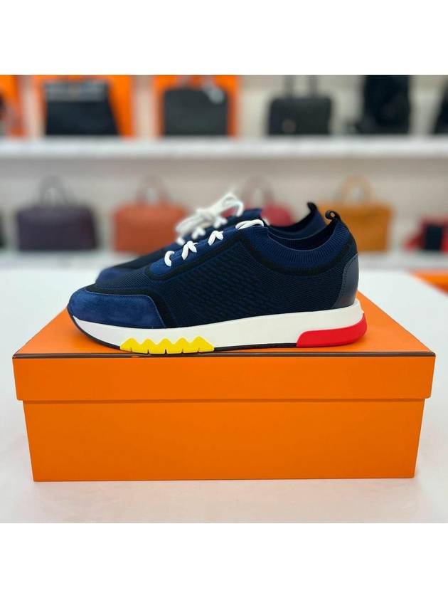 Addict Women's Sneakers Navy Multi - HERMES - BALAAN 3