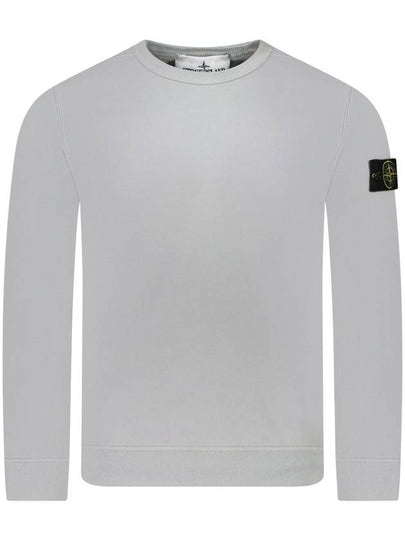 Wappen Patch Crew Neck Cotton Sweatshirt Grey - STONE ISLAND - BALAAN 2