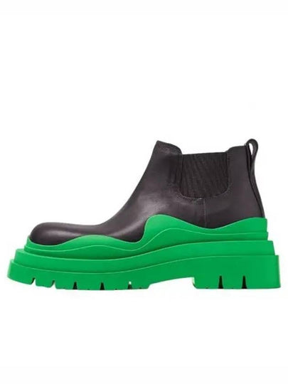 Tire Chelsea Boots Black Green - BOTTEGA VENETA - BALAAN 2