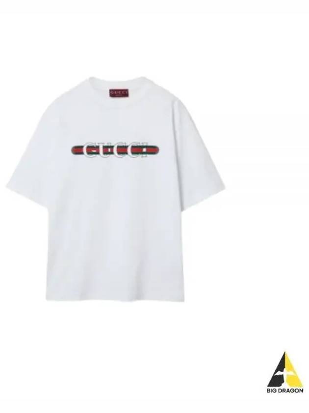 Long Sleeve T Shirt 784361 XJGKB 9074 WHITE E MC - GUCCI - BALAAN 2