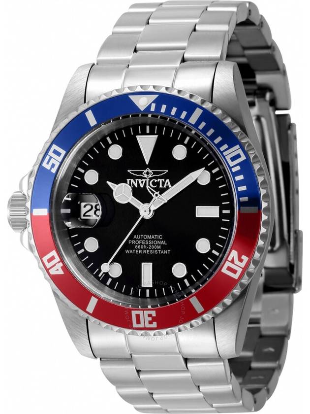 Invicta Pro Diver Automatic Black Dial Pepsi Bezel Lefty Men's Watch 43976 - INVICTA - BALAAN 1