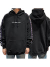 Side Logo Tape Overfit Hoodie Black - VETEMENTS - BALAAN 2