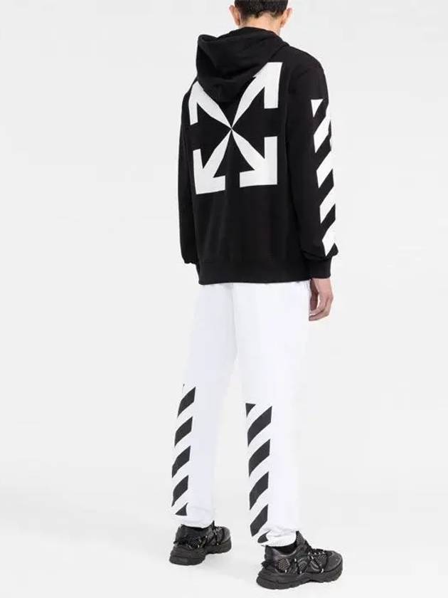 Diag Arrow Printing Hoodie Black - OFF WHITE - BALAAN 6