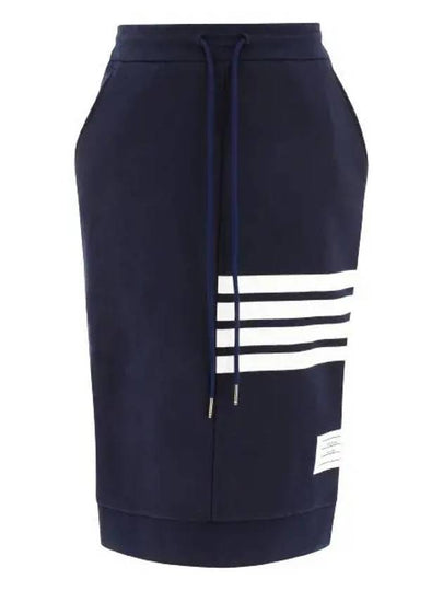 Women's 4-Bar Stripe Drawstring Skirt Navy - THOM BROWNE - BALAAN 2