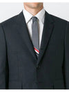 Grosgrain Stripe Classic Tie Grey - THOM BROWNE - BALAAN 3