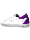 Superstar Glitter Tab Low Top Sneakers Purple White - GOLDEN GOOSE - BALAAN 4