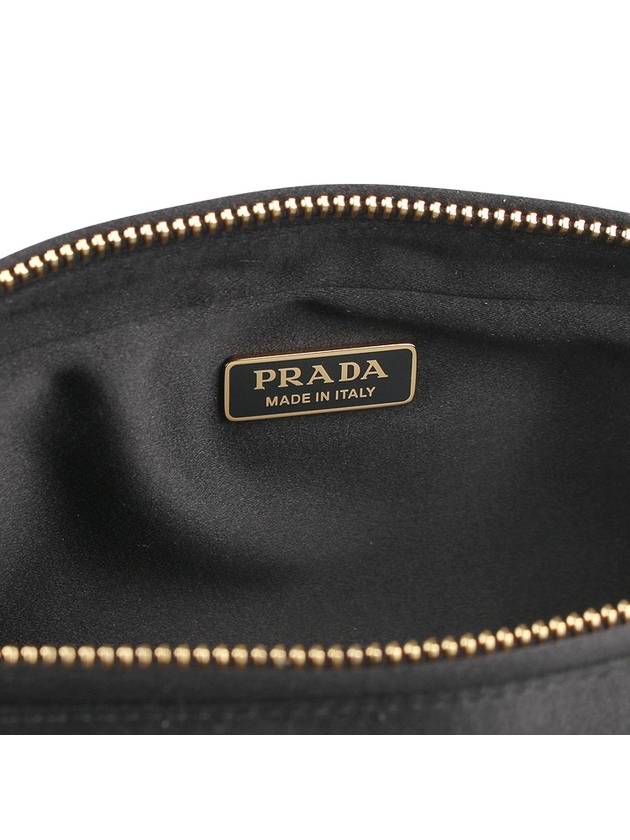 triangle logo satin jewelry silk pouch bag - PRADA - 10