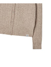 V neck cable knit cardigan Melange beige - THE GREEN LAB - BALAAN 3