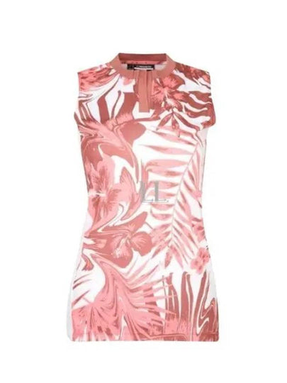 Women's Meya Hibiscus Print Golf Sleeveless Pink - J.LINDEBERG - BALAAN 2