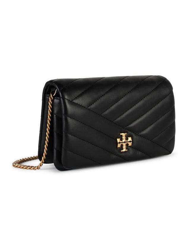 Kira Chevron Chain Cross Bag Black - TORY BURCH - BALAAN 3