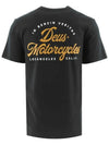 motorcycle back logo t-shirt DMS241663D BLACK - DEUS EX MACHINA - BALAAN 3