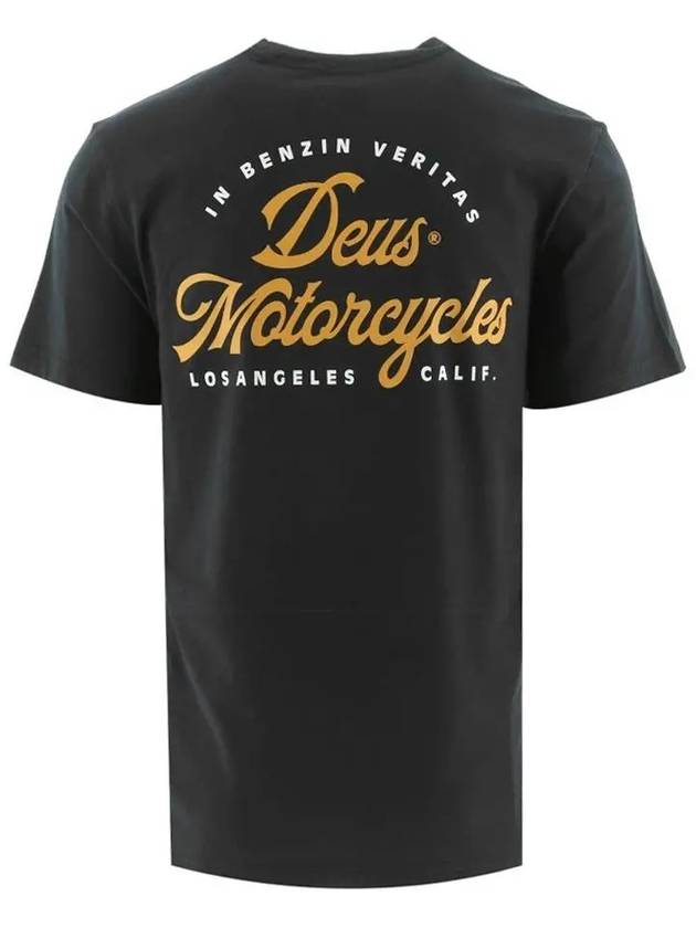 motorcycle back logo t-shirt DMS241663D BLACK - DEUS EX MACHINA - BALAAN 3