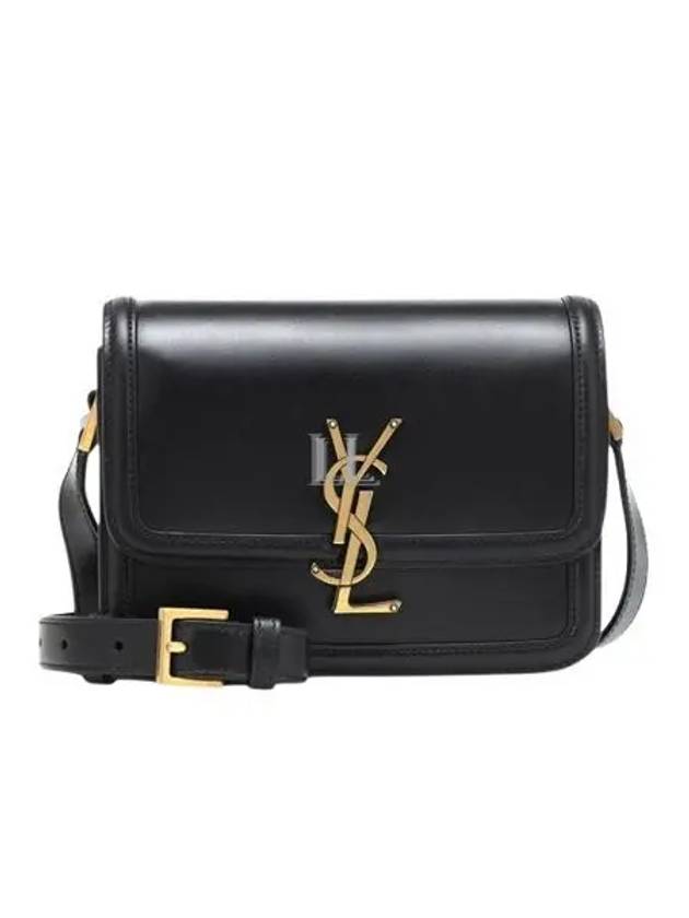 Gold Hardware Monogram Small Solferino Shoulder Bag Black - SAINT LAURENT - BALAAN 2