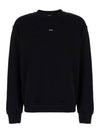 Boxy Micro Logo Sweatshirt Black - A.P.C. - BALAAN 2