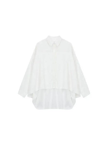 Yohji Yamamoto Y s Button Up Cotton Wide Shirt White - YOHJI YAMAMOTO - BALAAN 1