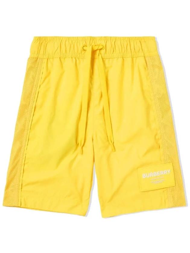 Kids Logo Patch Motif Swim Pants Yellow 8047946 - BURBERRY - BALAAN 1