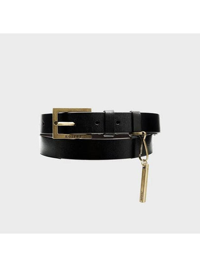 Leather Key Ring Belt Brown - NOIRER - BALAAN 2