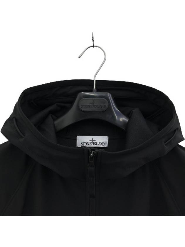 Soft Shell R Technology Nylon Hood Jacket Black - STONE ISLAND - BALAAN 5