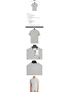 Men's Heart Logo Polo Shirt Grey - AMI - BALAAN 3