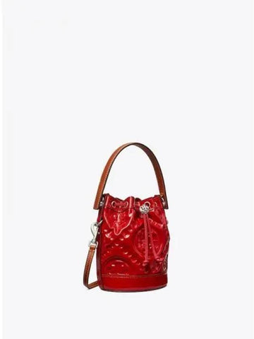 Monogram Puppy Patent Mini Bucket Bag Tote Red Domestic Product GM0022112759666 - TORY BURCH - BALAAN 1