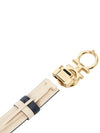 Women's Gancini Buckle Reversible Leather Belt Bone Navy - SALVATORE FERRAGAMO - BALAAN 6