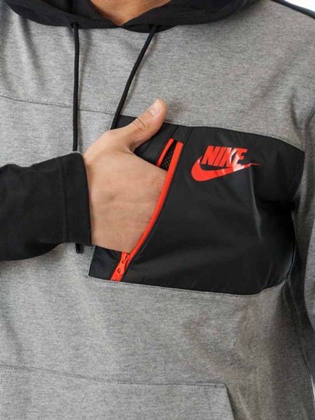 01831811063Advance 15 Fleece Pocket Hooded TshirtGray - NIKE - BALAAN 3