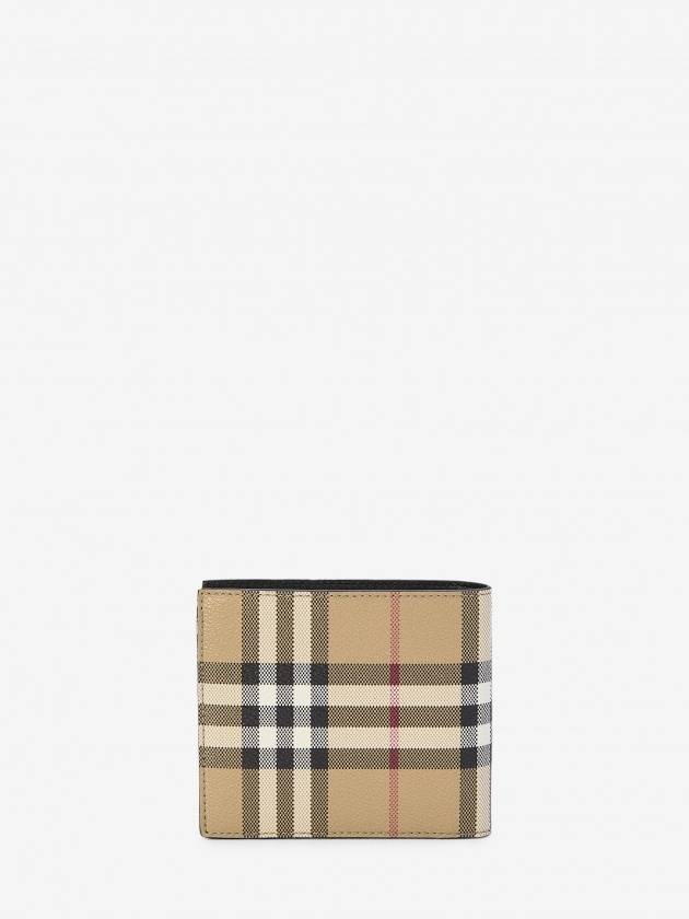 Check Half Wallet Beige - BURBERRY - BALAAN 4