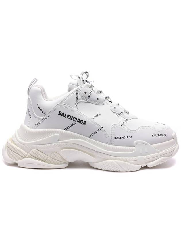 All Over Logo Triple S Sneakers White - BALENCIAGA - BALAAN 3