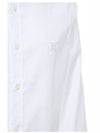 Monogram Motif Stretch Cotton Slim Fit Poplin Long Sleeve Shirt White - BURBERRY - BALAAN 6