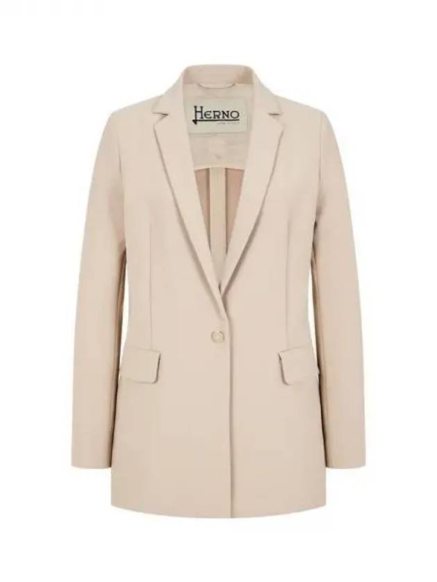 Women s no cheat lapel one button jacket beige 271951 - HERNO - BALAAN 1