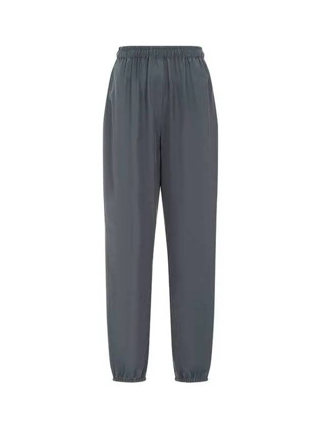 Women s Banding Silk Jogger Pants Charcoal 270829 - GIORGIO ARMANI - BALAAN 1