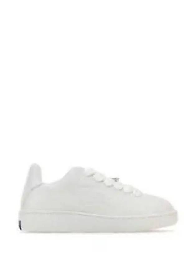 Leather Box Low-Top Sneakers White - BURBERRY - BALAAN 2