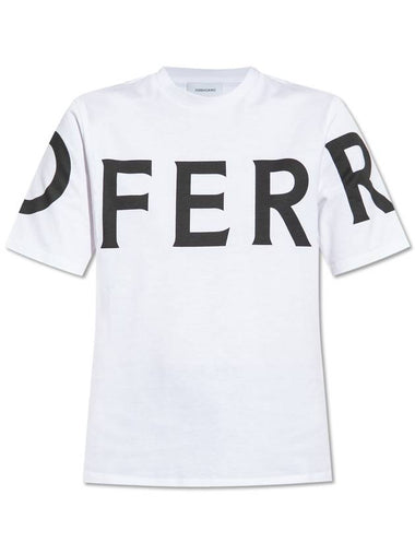 FERRAGAMO T-shirt With Logo, Women's, White - SALVATORE FERRAGAMO - BALAAN 1