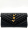 Grande Poudre Matelasse Envelope Flap Long Wallet 372264 - SAINT LAURENT - BALAAN 2